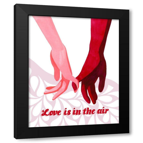 Groovy Love II Black Modern Wood Framed Art Print by Popp, Grace