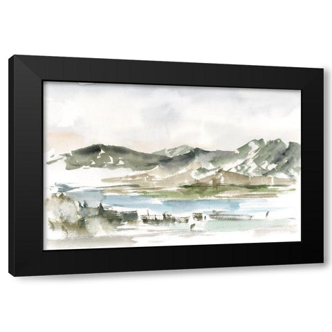 Snow-capped Mountain Study II Black Modern Wood Framed Art Print with Double Matting by Harper, Ethan