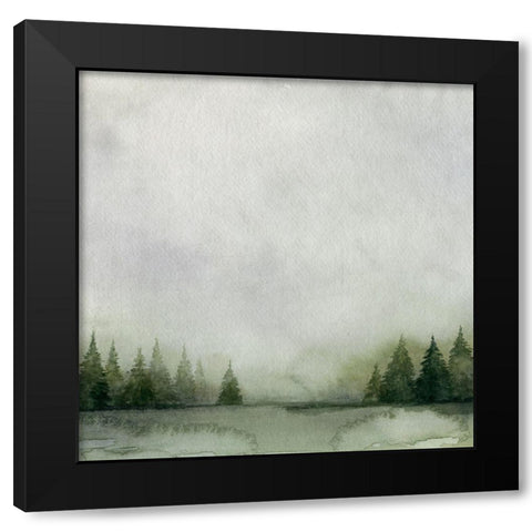 Timberline I Black Modern Wood Framed Art Print with Double Matting by Popp, Grace