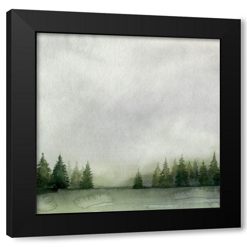 Timberline II Black Modern Wood Framed Art Print with Double Matting by Popp, Grace