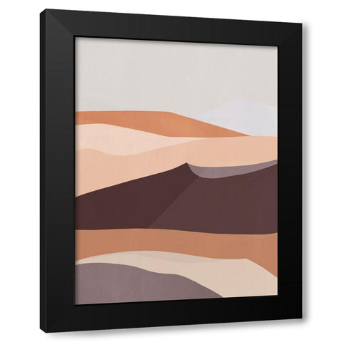 Desert Dunes III Black Modern Wood Framed Art Print by Warren, Annie