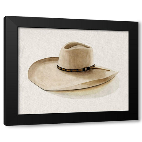 Cowboy Hat I Black Modern Wood Framed Art Print with Double Matting by Popp, Grace