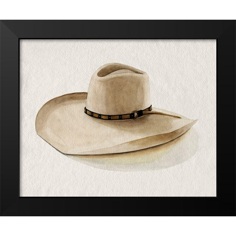 Cowboy Hat I Black Modern Wood Framed Art Print by Popp, Grace