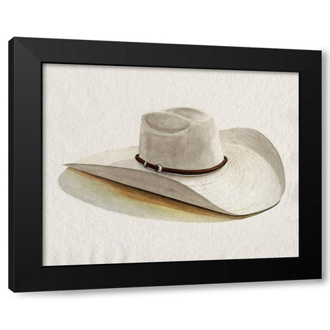 Cowboy Hat II Black Modern Wood Framed Art Print with Double Matting by Popp, Grace