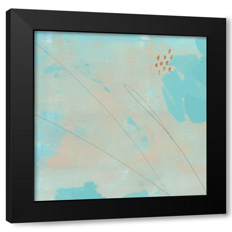 Spring Abstract I Black Modern Wood Framed Art Print with Double Matting by Green, Jacob