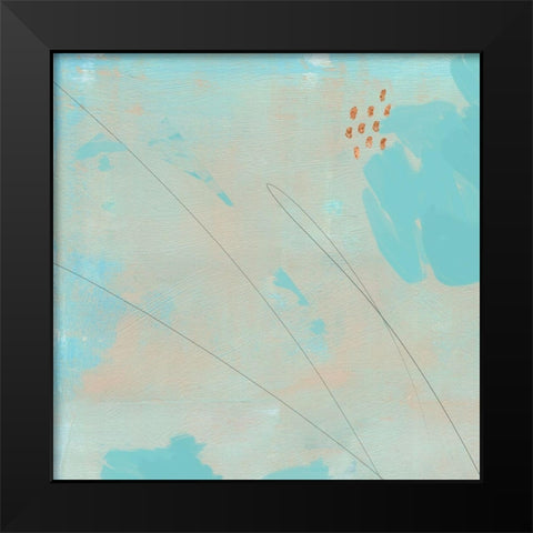 Spring Abstract I Black Modern Wood Framed Art Print by Green, Jacob