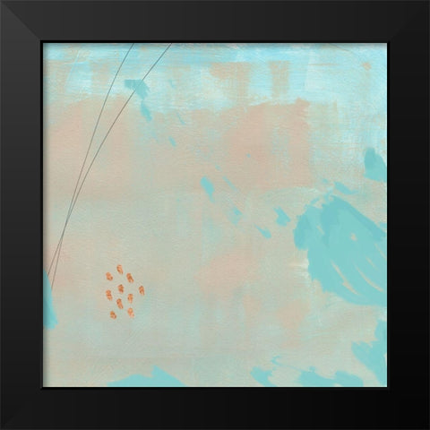 Spring Abstract III Black Modern Wood Framed Art Print by Green, Jacob
