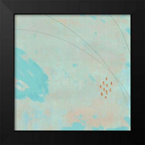 Spring Abstract IV Black Modern Wood Framed Art Print by Green, Jacob