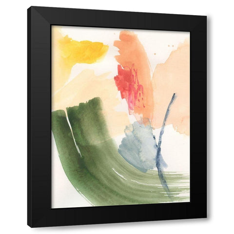 Garden Palette I Black Modern Wood Framed Art Print with Double Matting by Barnes, Victoria