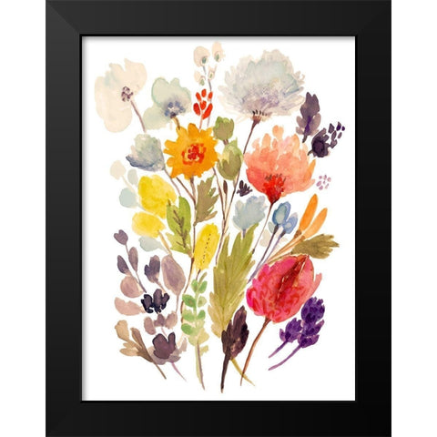Modern Bouquet Stems II Black Modern Wood Framed Art Print by Fields, Karen