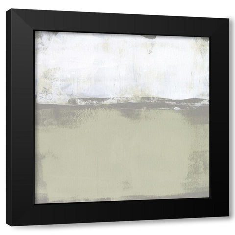 The Subtlest Horizon I Black Modern Wood Framed Art Print by Goldberger, Jennifer