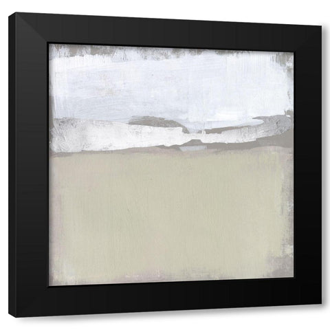 Silver Ribbon Horizon II Black Modern Wood Framed Art Print with Double Matting by Goldberger, Jennifer