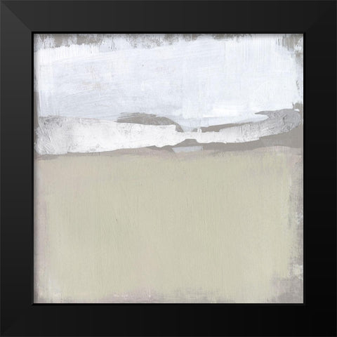 Silver Ribbon Horizon II Black Modern Wood Framed Art Print by Goldberger, Jennifer