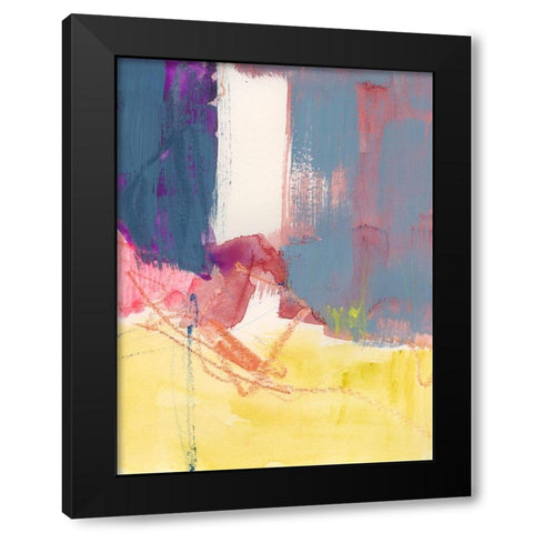 Flim Flam III Black Modern Wood Framed Art Print with Double Matting by Barnes, Victoria