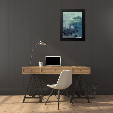 Morning Lake Mist II Black Modern Wood Framed Art Print by Parker, Jennifer Paxton