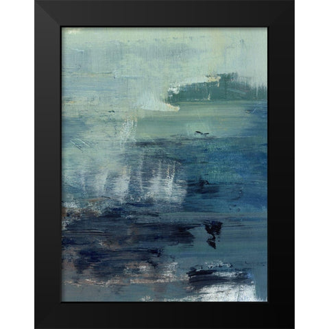 Morning Lake Mist II Black Modern Wood Framed Art Print by Parker, Jennifer Paxton