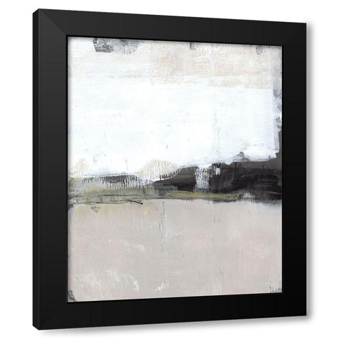 Shadow Horizon I Black Modern Wood Framed Art Print with Double Matting by Goldberger, Jennifer