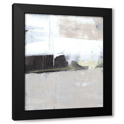 Shadow Horizon II Black Modern Wood Framed Art Print with Double Matting by Goldberger, Jennifer