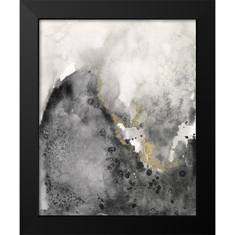 Ebony and Gold I Black Modern Wood Framed Art Print by Goldberger, Jennifer