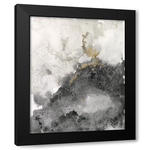 Ebony and Gold II Black Modern Wood Framed Art Print with Double Matting by Goldberger, Jennifer