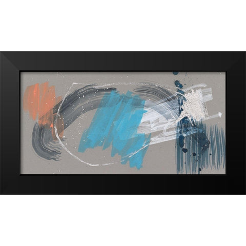 Whimsical Marks II Black Modern Wood Framed Art Print by Goldberger, Jennifer