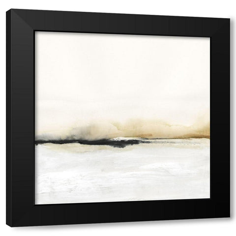 Floating Cinder I Black Modern Wood Framed Art Print with Double Matting by Barnes, Victoria