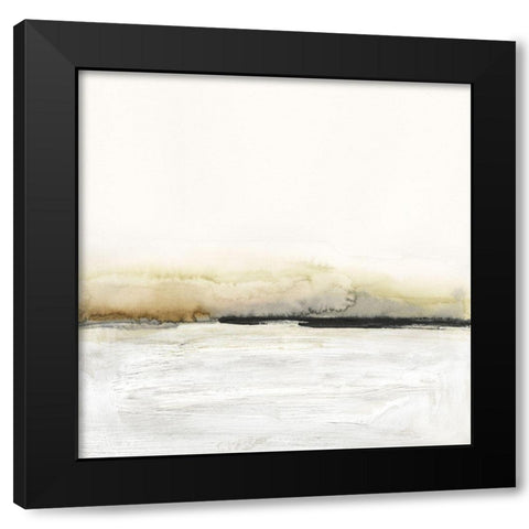 Floating Cinder II Black Modern Wood Framed Art Print with Double Matting by Barnes, Victoria