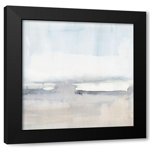 Airy Horizon I Black Modern Wood Framed Art Print with Double Matting by Barnes, Victoria