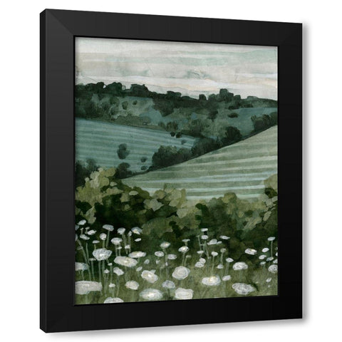Rolling Pasture I Black Modern Wood Framed Art Print by Caroline, Emma