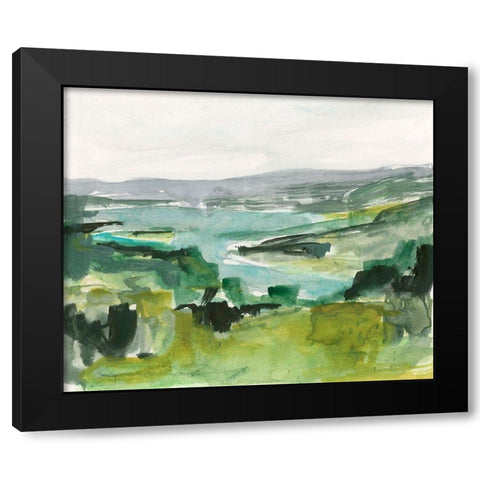 Riverside Sketch I Black Modern Wood Framed Art Print with Double Matting by Barnes, Victoria