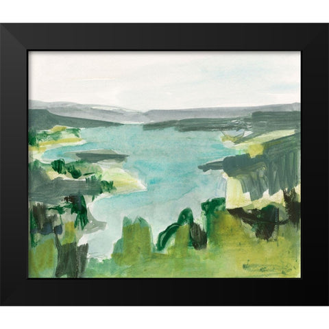 Riverside Sketch II Black Modern Wood Framed Art Print by Barnes, Victoria