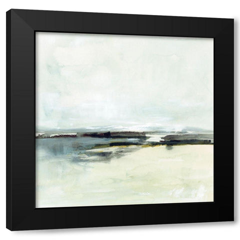 Sage Skies I Black Modern Wood Framed Art Print with Double Matting by Barnes, Victoria