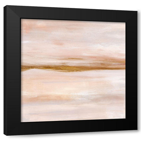 Golden Horizon I Black Modern Wood Framed Art Print by Warren, Annie