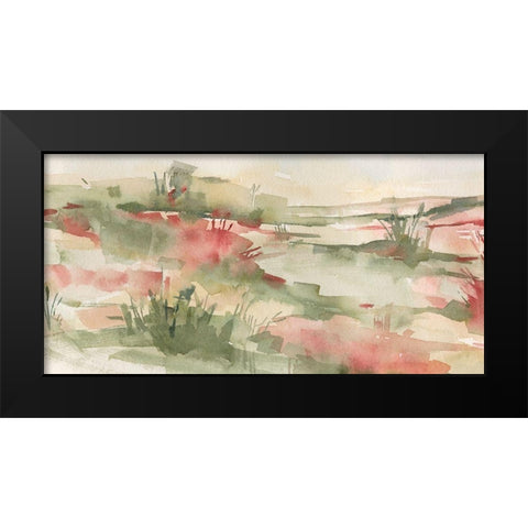 Rust Grasslands I Black Modern Wood Framed Art Print by Caroline, Emma