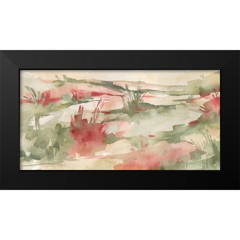 Rust Grasslands II Black Modern Wood Framed Art Print by Caroline, Emma