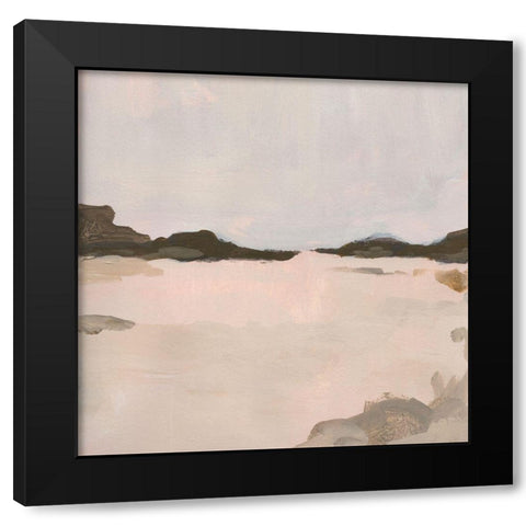 Misty Horizon Line I Black Modern Wood Framed Art Print by Green, Jacob