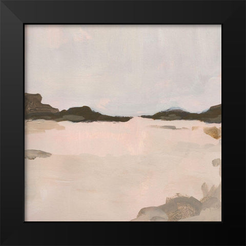 Misty Horizon Line I Black Modern Wood Framed Art Print by Green, Jacob