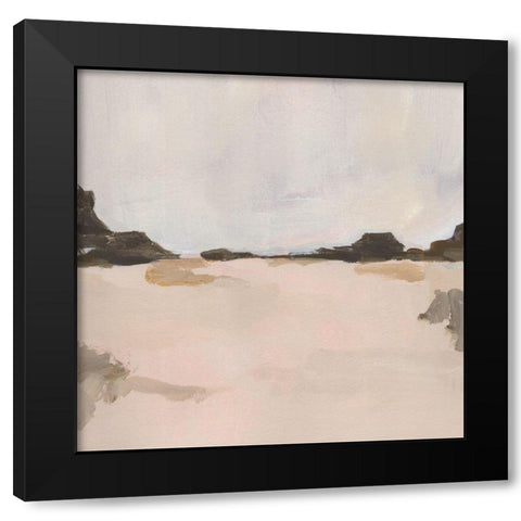 Misty Horizon Line II Black Modern Wood Framed Art Print by Green, Jacob
