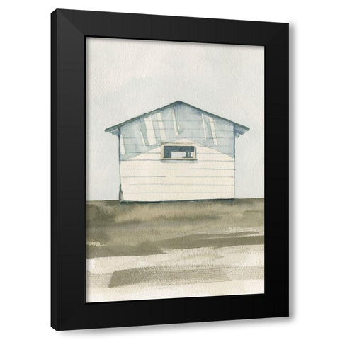 Farmhouse Shed I Black Modern Wood Framed Art Print by Caroline, Emma