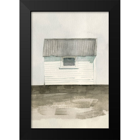 Farmhouse Shed II Black Modern Wood Framed Art Print by Caroline, Emma