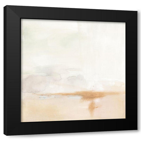 Smudged Horizon I Black Modern Wood Framed Art Print with Double Matting by Barnes, Victoria