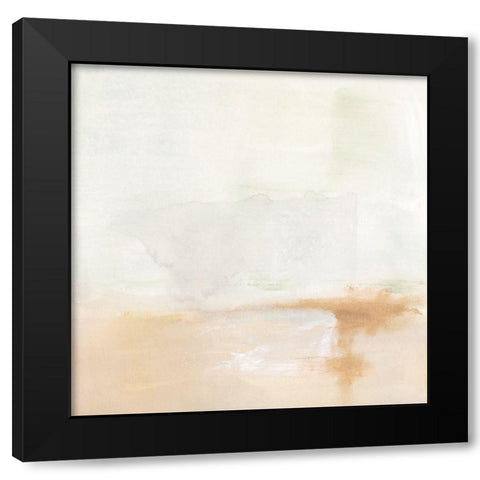 Smudged Horizon II Black Modern Wood Framed Art Print with Double Matting by Barnes, Victoria