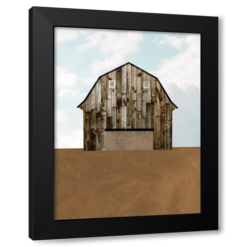 A Barns Portrait I Black Modern Wood Framed Art Print with Double Matting by Wang, Melissa