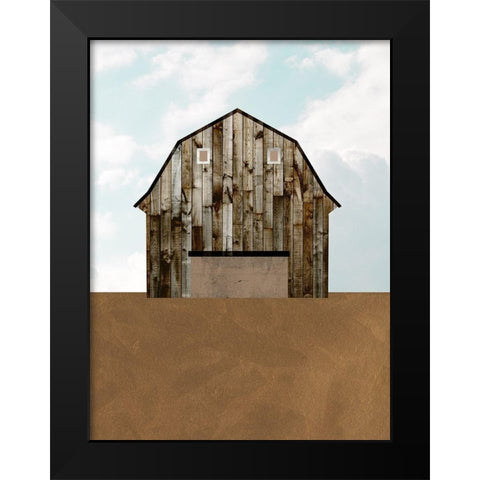 A Barns Portrait I Black Modern Wood Framed Art Print by Wang, Melissa