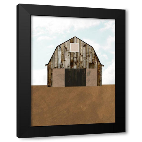 A Barns Portrait II Black Modern Wood Framed Art Print with Double Matting by Wang, Melissa