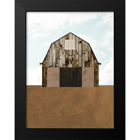 A Barns Portrait II Black Modern Wood Framed Art Print by Wang, Melissa