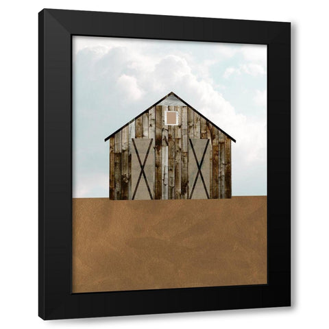 A Barns Portrait III Black Modern Wood Framed Art Print with Double Matting by Wang, Melissa