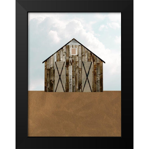 A Barns Portrait III Black Modern Wood Framed Art Print by Wang, Melissa
