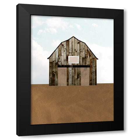 A Barns Portrait IV Black Modern Wood Framed Art Print with Double Matting by Wang, Melissa