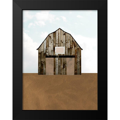 A Barns Portrait IV Black Modern Wood Framed Art Print by Wang, Melissa